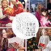 Christmas Sticker Set Window Stickers For Glass Positive Word Window Stickers Crafts Stickers Wall Decals Creative Pattern Decor