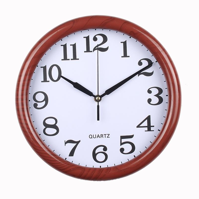 

12-дюймовые 30 см Часы Модные и Простые Часы в китайском стиле Бесшумные Гостиная Дом Круглые Креативные в новом китайском стиле dark wood grain