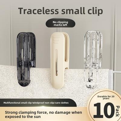 10PCS Large Beach Towel Clips Plastic Strong Windproof Clothes Pegs Quilt Hanging Clip Reusable Non-slip Fixed Drying Clothespin