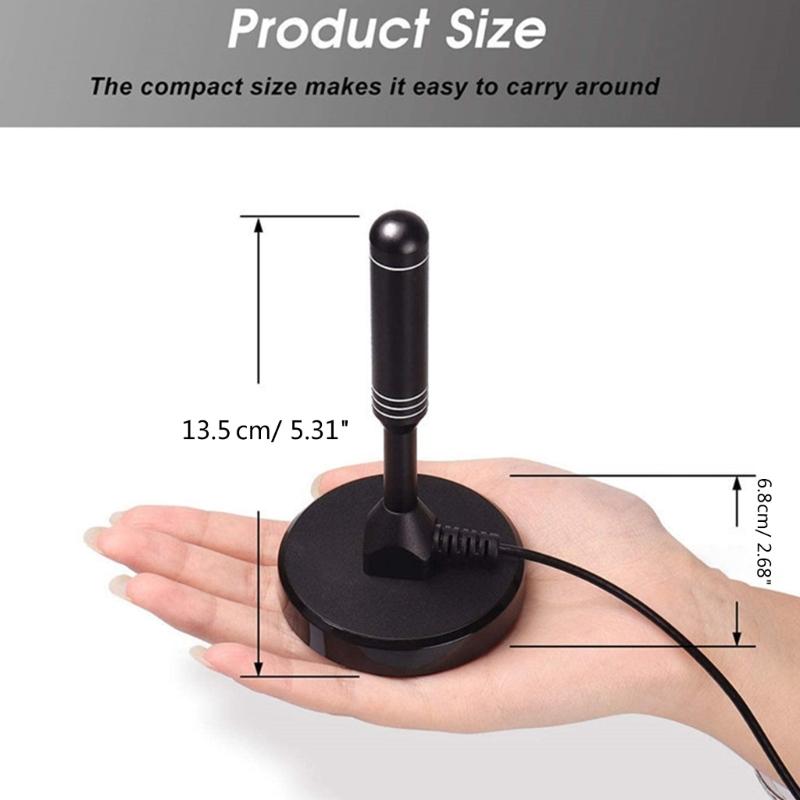 Sleek & Compacts TV Antenna Advanced 4K 1080P TV Antenna Better Digital Reception Space Saving Design Enhanced Signal