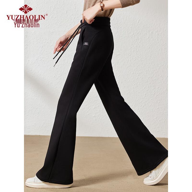 Yuzhaolin Women's High-Waist Stretchy Flared Casual Pants