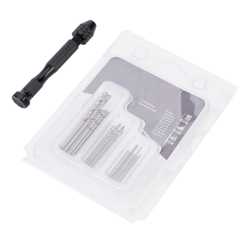 Twist Drill Bit Set Mini Hand Hard Alloy for Small Jewelry Modeling DIY 0.5?3.0mm