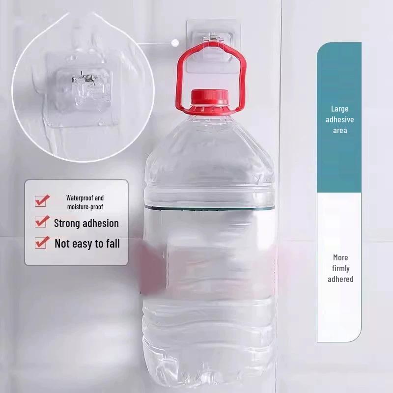 Punch-Free Telescopic Curtain Rod Hook – Adhesive Wall Bracket for Hanging Curtains