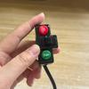 3-in-1 Roller Kippschalter Universal Elektrisches Fahrrad Scheinwerfer Hupe Blinker