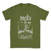 Mgla T Shirts for Men 100% Cotton Novelty T-Shirt Round Neck Band Tees Short Sleeve Tops 4XL 5XL