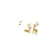 Deer Figurine Sculpture Collectible Artwork Resin Statue Ornament for Desk Cabinet Living Room