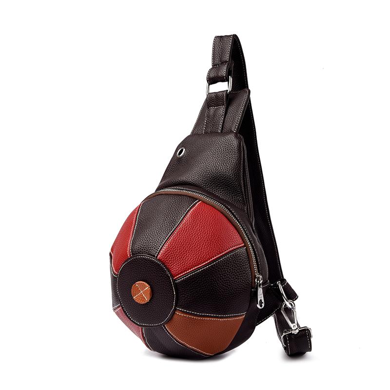 Stitching Women's Bag Hat Line Chest Bag Outdoor Shoulder Crossbody Bag