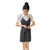 Elegant Summer 2026 Petite Two-Piece Dress Set: Short-Sleeved Shirt & Suspender