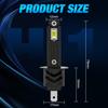 2Pcs H1 LED Headlight Bulbs Canbus 25000LM 50W 1:1 Mini Wireless Light With Fan H1 Turbo Lamps Car Headlamp Plug&Play 6500K White 12V