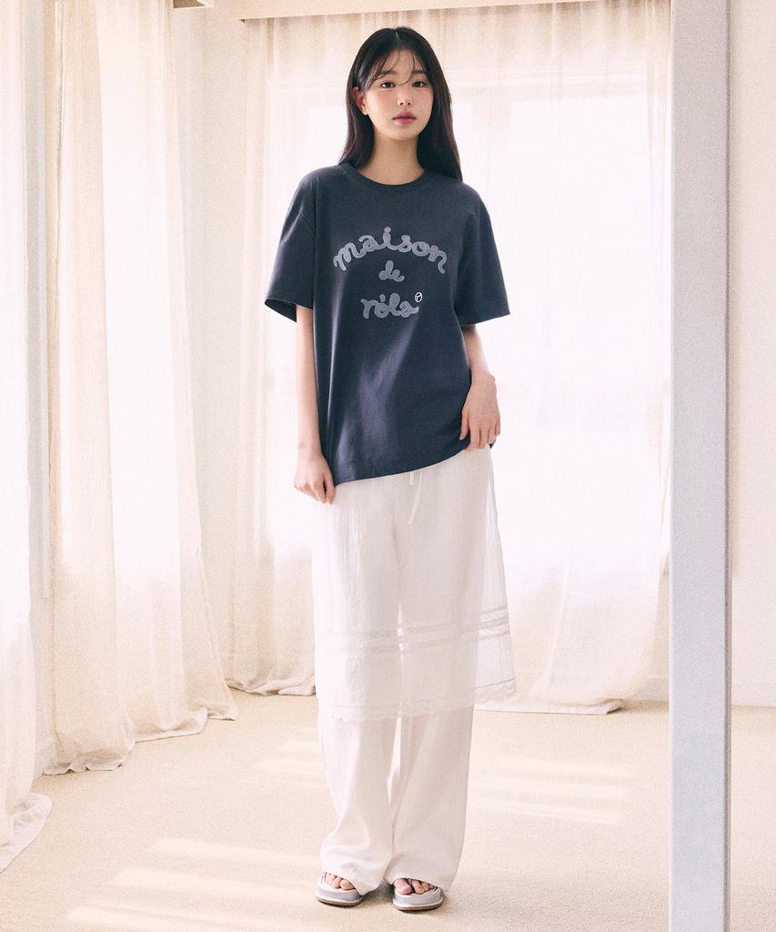 Lora Lora Lace Layered Long Skirt White