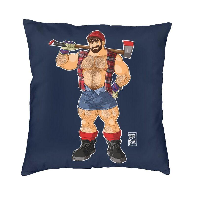 Gay Pride Adam And Ben Like To Play Pillow Living Room Decor Bobo Bear Lgbt Art Cushion Decoration Salon Square Pillowcase