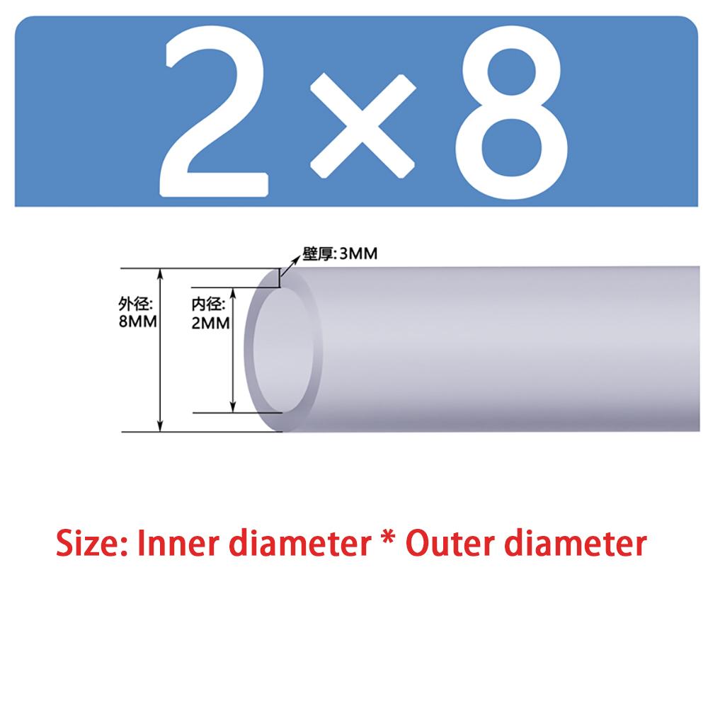 1/5meter Silicone Tube Seal Hose Semi Transparent Tube Elastic High Temperature Resistant Heat-Conducting DIY Tube OD 4mm-40mm