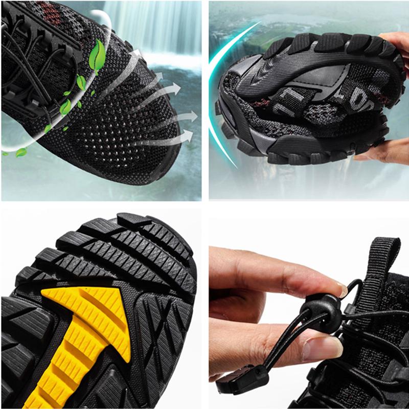 Men Quick Dry Breathable Barefoot Slip On Water Shoes for Outdoor Hiking Wading Beach Surfing Swimming Diving Yoga Activities