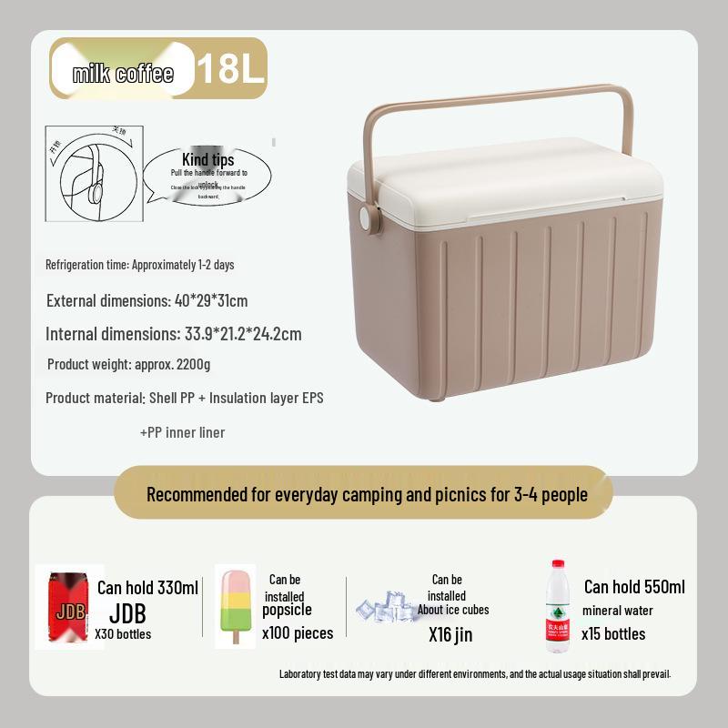 Portable Outdoor Insulated Refrigerated Box Set (6L + 18L) - Ideal for Camping, Food Festivals, Gifts, and Dragon Boat Festival.