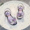Sandali Gelatina per Bambini Piccoli Pantofole Cartone Animato Dinosauro Fondo Piatto Casa Traspiranti Ciabatte da Spiaggia Pantofola Bambina