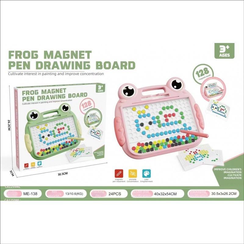 Children Double-Sided Magnetic Color Large Drawing Board Toy Early Learning Toy Education Cute Cartoon Magnet Toy