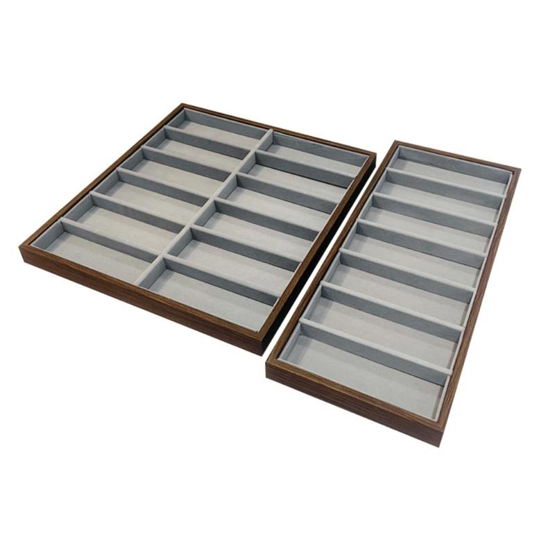 Elegant Eyeglass Holder Craft Of Wood And Flannel Interior