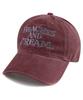 Bichiseuaenkeulim Big Logo Cation Ball Cap-Burgundy