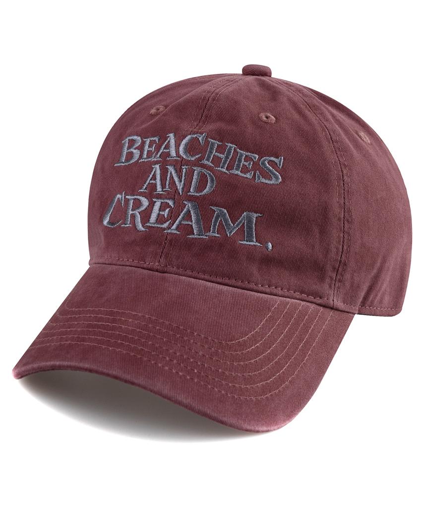 Bichiseuaenkeulim Big Logo Cation Ball Cap-Burgundy