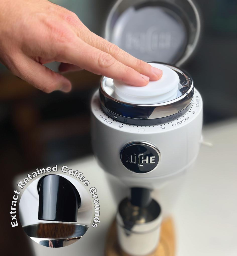 Silicone Retaining Bellow for Niche Coffee Grinder White Zero/Duo -