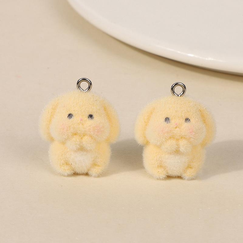 5 ks 3D roztomilý hejn mořská vydra Žlutá kuřecí přívěsky Kreslený přívěsek zvířátka Diy Keychain Náušnice Šperky Doplňky Dárky