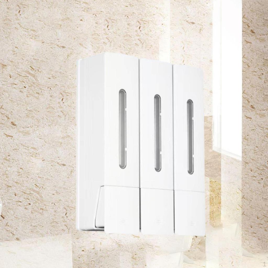3 Chamber Shower Soap Dispenser for Shampoo And Conditioner
