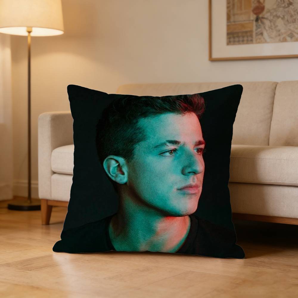 Singer CCharlie Puth Pillow Case for Sofa Living Room Home office Decor Protective Cover
