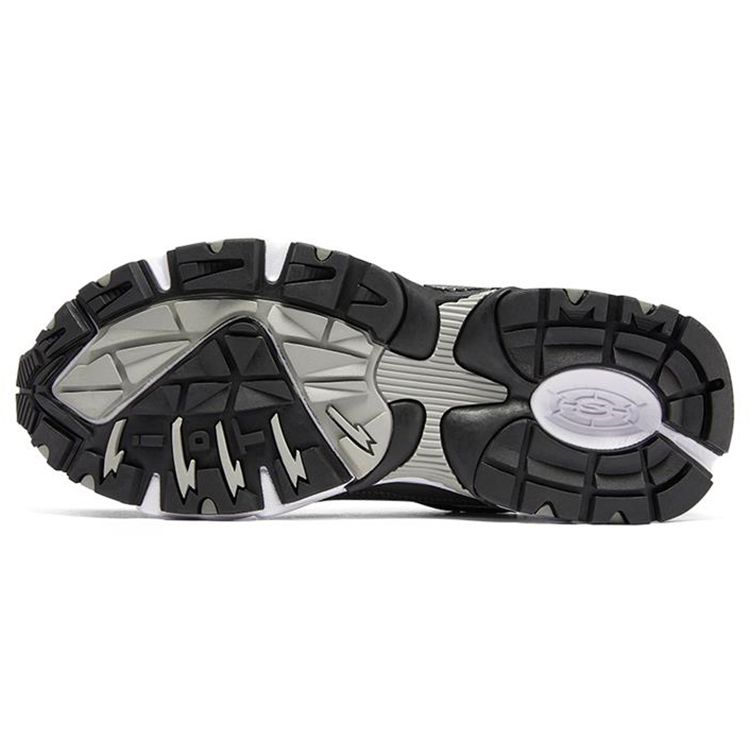 Skechers Stamina Mesh Leather Comfortable Versatile Low-Top Casual Shoes Men Sneaker Gray Black 50988-CCBK