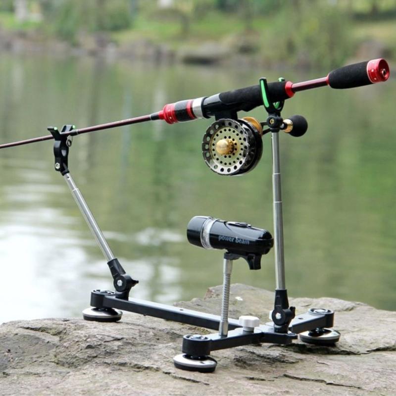 Rafts Ice Fishing Stand Fishing Rod Holder Rack with Adjustable Angles Enhances Grip And Stability For Outdoor Fishing