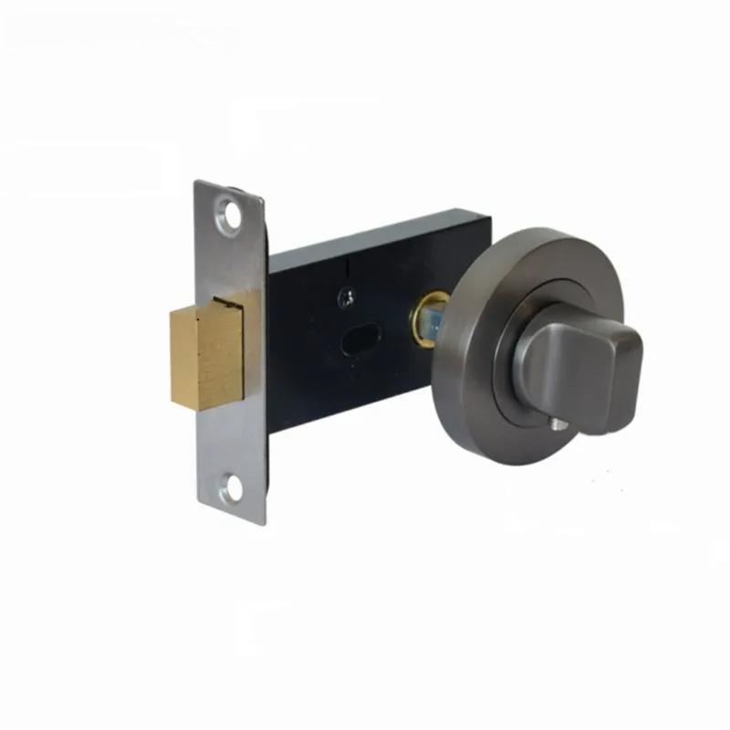 Bathroom Zinc Alloy Single-side Door Lock Living Room Secret Door Invisible Locks Indoor Anti-theft Security Lock Home Hardware