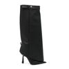 Europe, America, Autumn And Winter New Pointed High-Heeled But Knee Trouser Boots Fashion Long High-Heeled Boots Women