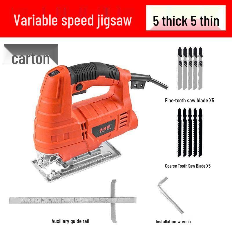 Multi-Functional Electric Jigsaw & Scroll Saw: Versatile Handheld Woodworking Tool