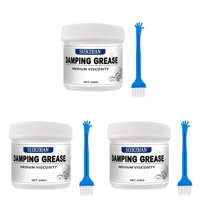 Anti-Vibration Damping Grease for Household Appliances Bathroom Fixtures Door Hinges Silencing Lubricant SIKEZHAN 100g Set