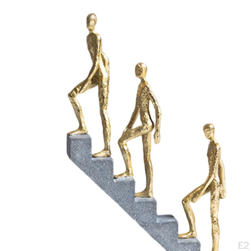 Up Stairs Thinker Sculpture Modern Thinking People Figurine Statue Decorative Home Shelf Decor