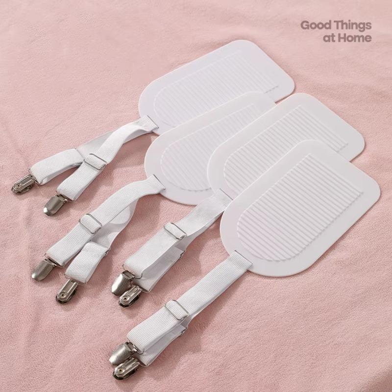 1/4PCS Adjustable Bed Sheet Fasteners Invisible Anti Slip Mattress Clips for Cooling Mat Sofa Cover Bedding Holder