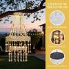 Waterproof Hanging Solar Lantern Modern Design LED Light Waterproof Pendant Crystal Acrylic With S Hook Crystal Acrylic Lantern