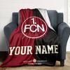 Name Custom 1.FC Nürnberg Logo Print Flannel Blanket High Quality Warm Comfortable Cover for All Seasons Perfect for Gifts Home Decor
