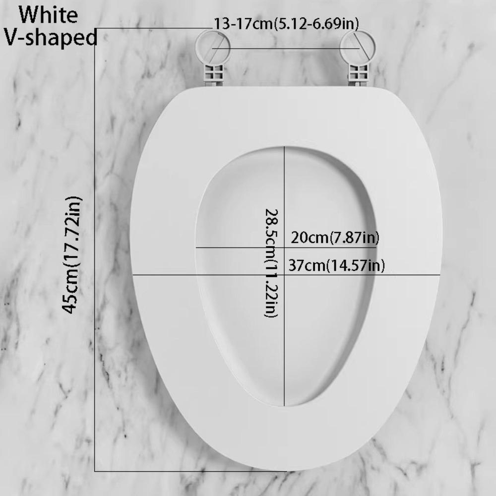 

Мягкая ЕВА Крышка для унитаза Утолщенная подушка для сиденья унитаза Аксессуары Коврик для унитаза Ванная комната White V-shaped