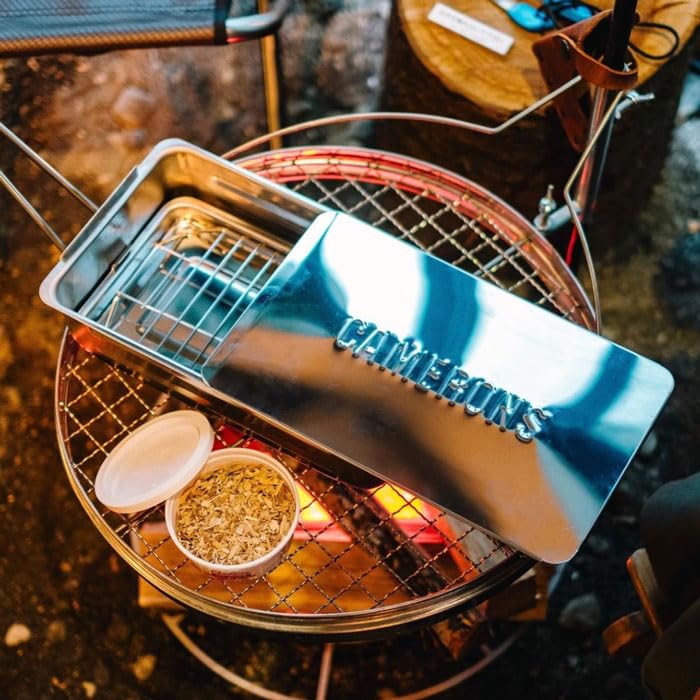 Camerons Mini Smoker Smoker for Smoked Gas and Induction Cooking Utensil for Home Camping Outdoor Includes Tips Food, Compatible, Outdoors, Camping,