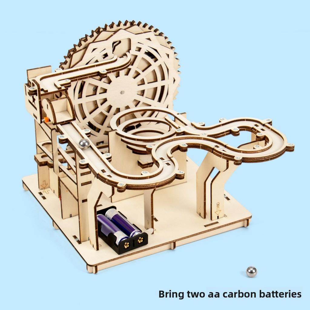 Electric Mechanical Track Ball Diy Science Kit For Middle School Students Educational Toy