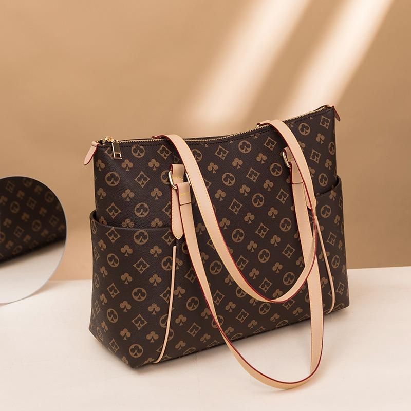 Bags women's bags new fashionable large-capacity tote bags with atmospheric texture handbags versatile single shoulder large bags trendy