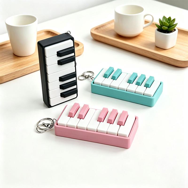 3D Printed Pla Piano Keyboard Clicker Press Type Finger Fidget Toy Stress Relief Decompression Button Relax Gift