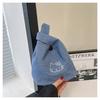 Bucket bag women's fashion plaid storage going out shoulder handbag light casual canvas women's bag