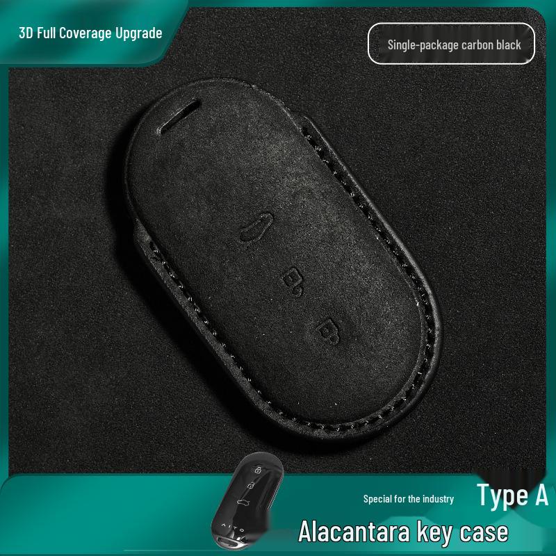 

Luxury Nubuck Leather Smart Key Case for Huawei AITO M7/M5/M5ev - Premium Protective Shell with Buckle Accessories