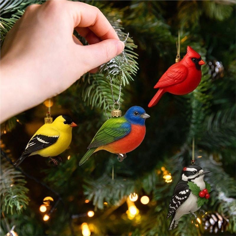 A84E-Bird Advent Calendar 2026 2D Design Includes 24 Gifts Christmas Gift Blind Boxes Countdown Calendar Decor