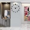 European Diy Creative Clock Simple Wall Clock Wall Punch-Free Living Room Home Bedroom Wall Sticker Silent Clock