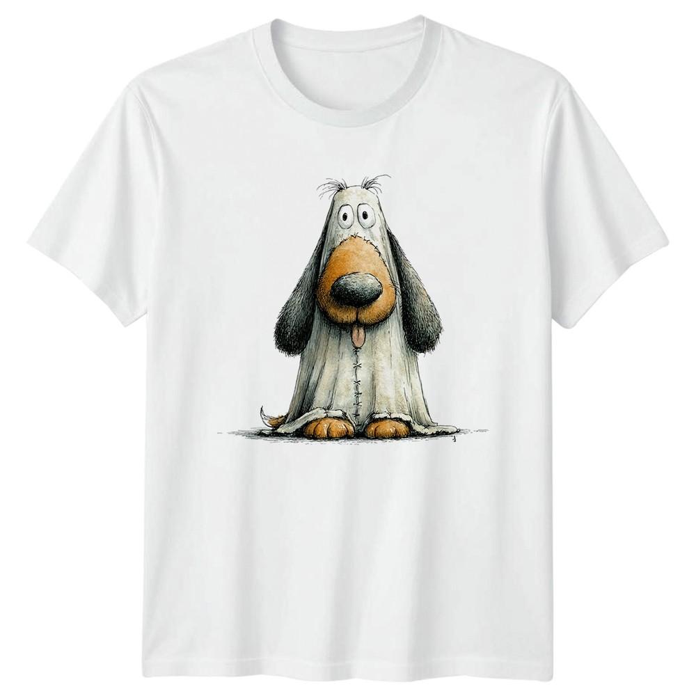 Dog Ghost Halloween Holidays Unisexs TShirt Unisexs Tee Spooky Graphic Unisex S