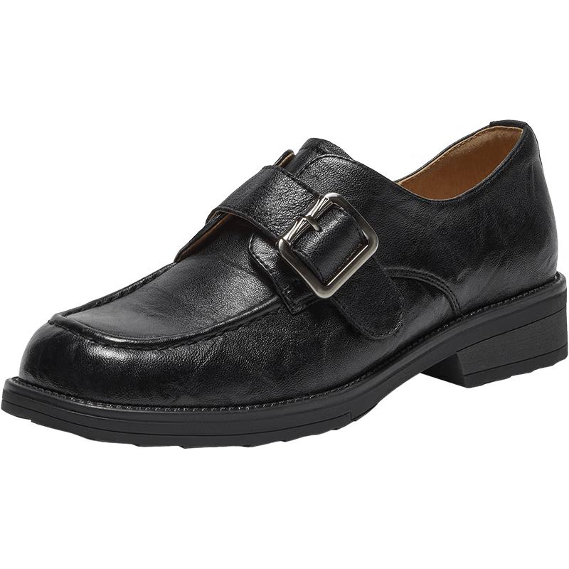 Bata Women s Sheepskin Block Heel Loafers 39
