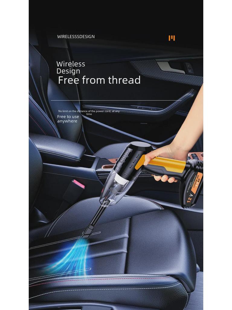 Aspirator auto portabil fără fir 4-în-1 și pompă de aer