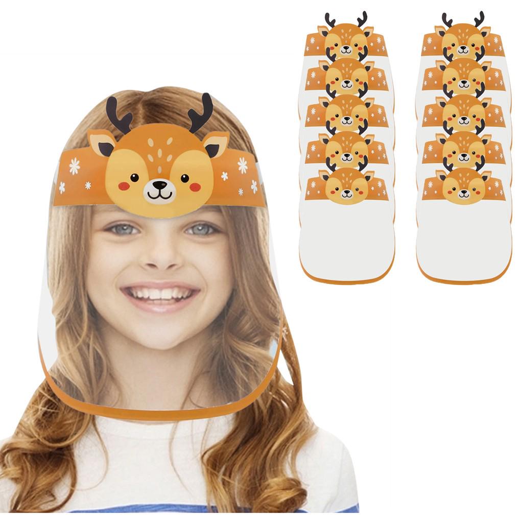 

10 шт. Уличная детская маска для лица с мультяшным рисунком для мальчика и девочки с резинкой